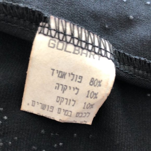 Black Top w Sparkles Adjustable Straps Asymmetrical Side on Bottom  Sz.L - Picture 10 of 10